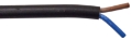 MS Câble PVC 2 conducteurs 0.5mm² noir rond