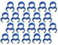 MS Sachet de 20 clips bleu pour Tuyau Alterné