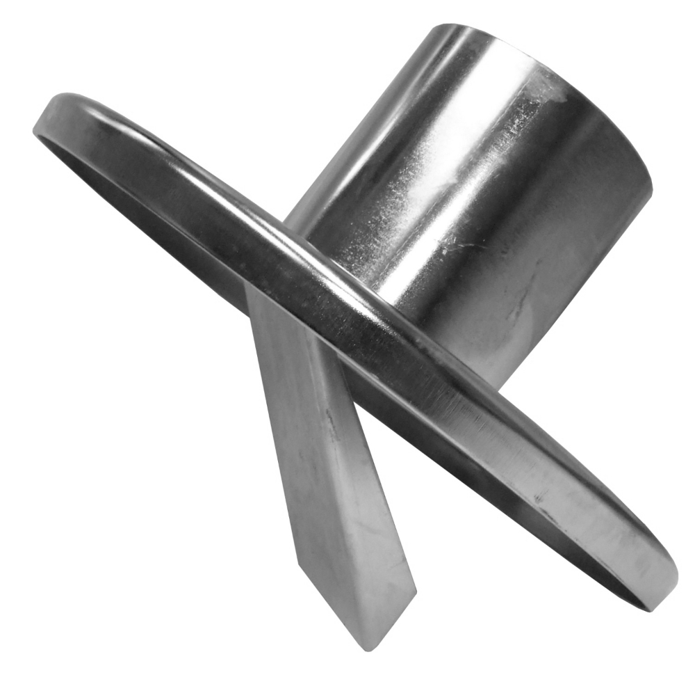 MS Couvercle 1 entrée 76mm pour extracteur GM inox