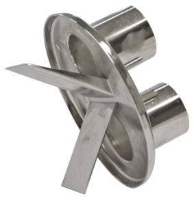 MS Couvercle 2 entrées 63mm pour extracteur GM inox