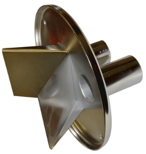 MS Couvercle 2 entrées 40mm pour extracteur GM inox
