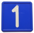 MS Numéro simple Bleu