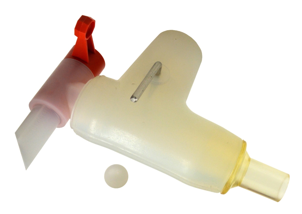 Bocal collecteur balle & réducteur en Silicone clair 32mm