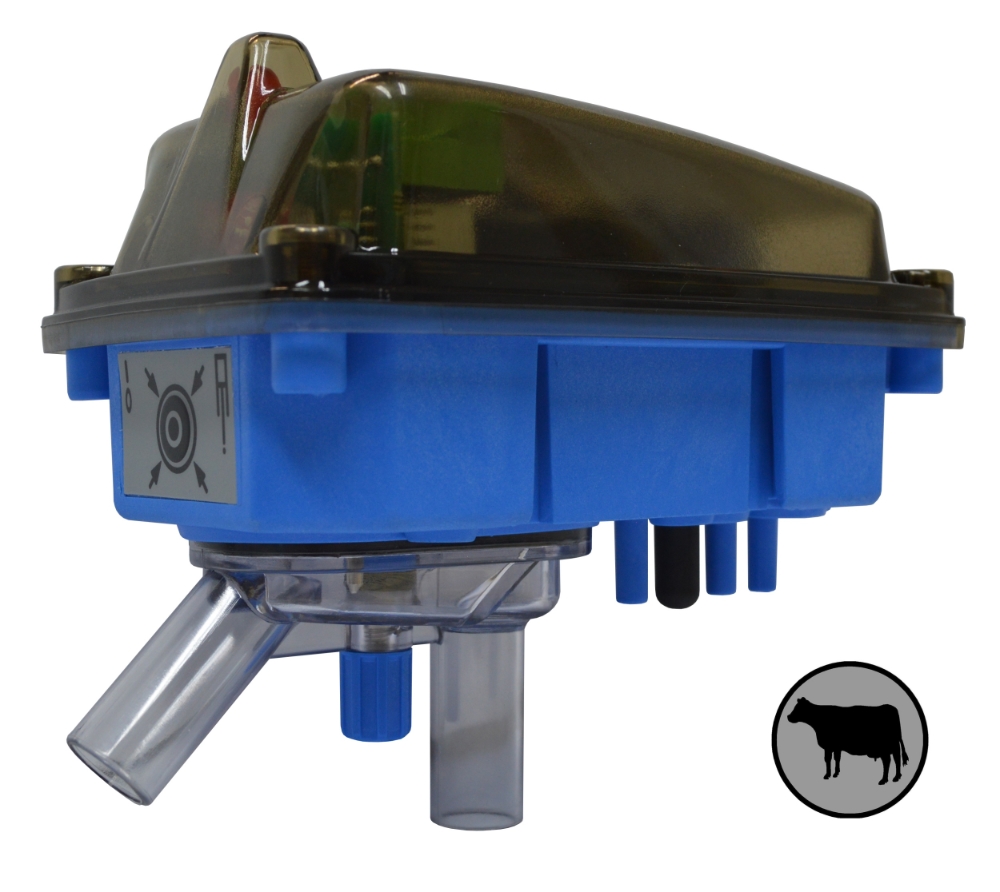 MS Capteur débit de lait 3 pour vache bleu 12V & support
