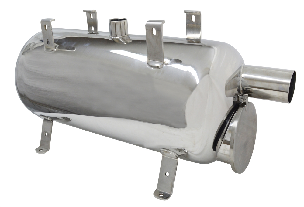 MS Intercepteur 60 litres inox avec couvercle (entrées 90mm)