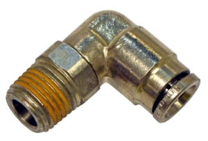 MS Coude mâle pivotant 1/4 BSP x 5/16 (8 mm) à enfoncer